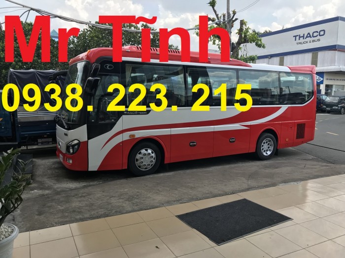 Xe 29 34 chỗ bầu hơi thaco town tb82 mẫu mới nhất