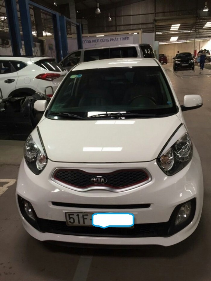 Bán Kia morning si 1.2mt 2015 màu trắng bstp xe đẹp