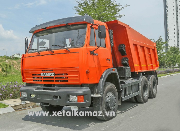 Xe Ben San Lắp  Kamaz 65115(6X4), Thùng Vat 10M3, Tải Trọng Hàng Hóa Cao