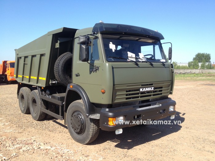 Xe Ben San Lắp  Kamaz 65115(6X4), Thùng Vat 10M3, Tải Trọng Hàng Hóa Cao