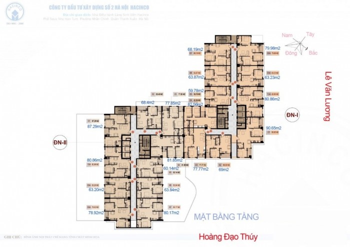 Cho thuê căn số 10 diện tích 80m2 dự án Hà Nội Center Point Lê Văn Lương