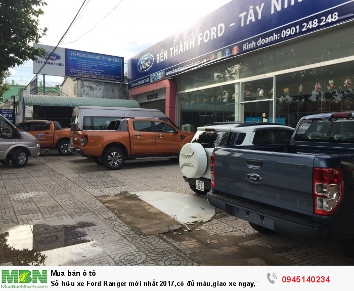 Sở hữu xe Ford Ranger mới nhất 2018,có đủ màu,giao xe ngay, Tây Ninh, Long An, Bình Phước