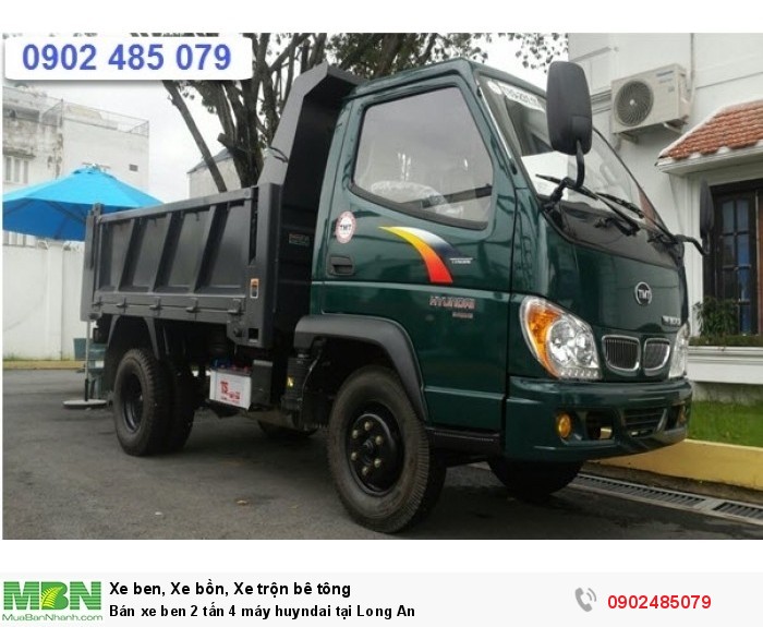 Bán xe ben 2 tấn 4 máy huyndai tại Long An