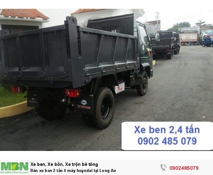 Bán xe ben 2 tấn 4 máy huyndai tại Long An