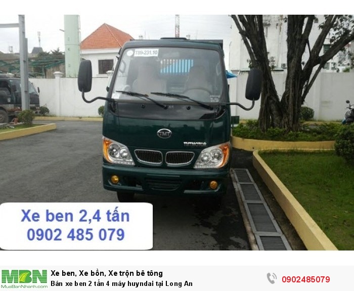 Bán xe ben 2 tấn 4 máy huyndai tại Long An