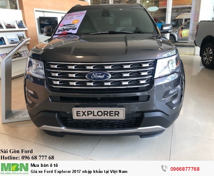 Giá xe Ford Explorer 2019 nhập khẩu tại Việt Nam