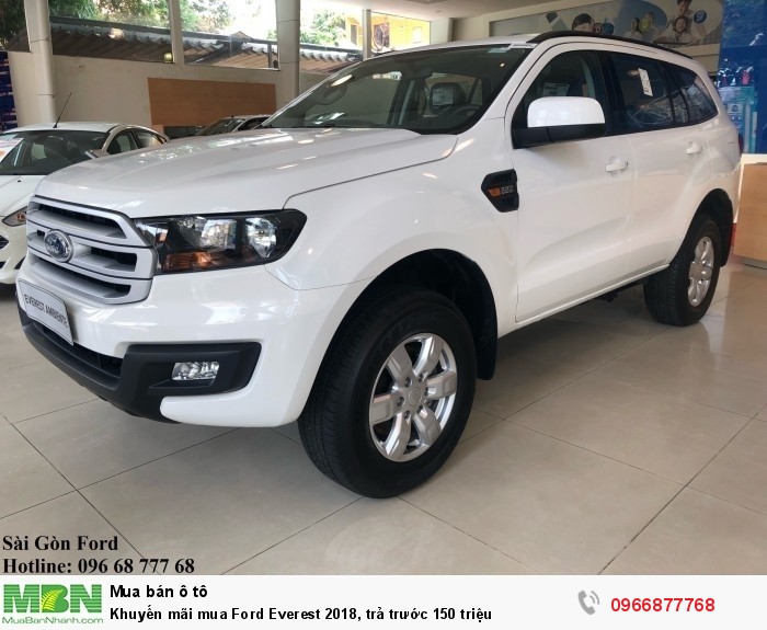 Khuyến mãi mua Ford Everest 2019, trả trước 150 triệu