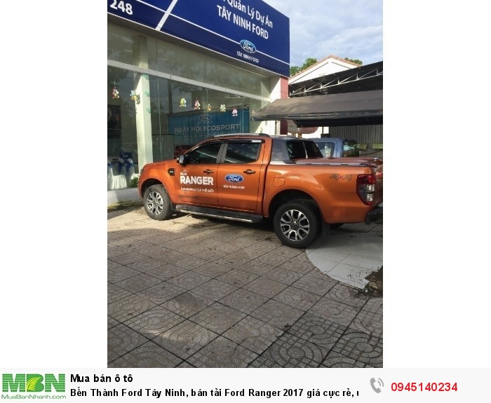 Bến Thành Ford Tây Ninh, bán tải Ford Ranger 2017 giá cực rẻ, ưu đãi khủng lên đến 80 triệu giao xe ngay, vay trả góp 90%