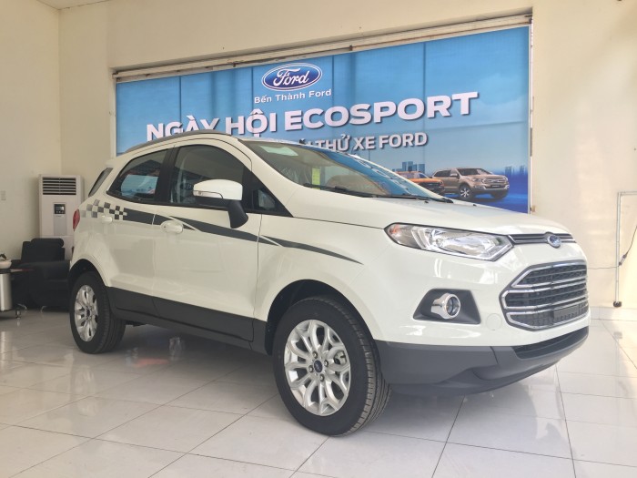 Ford Ecosport 2018,tây ninh bán xe Ecosport Titanium màu trắng số tự động