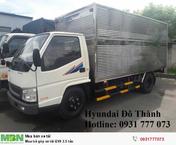 Mua trả góp xe tải IZ49 2.5 tấn