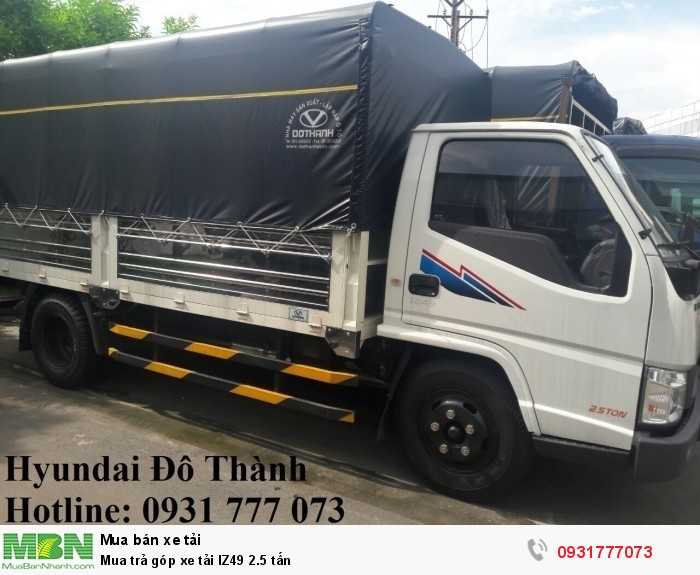 Mua trả góp xe tải IZ49 2.5 tấn