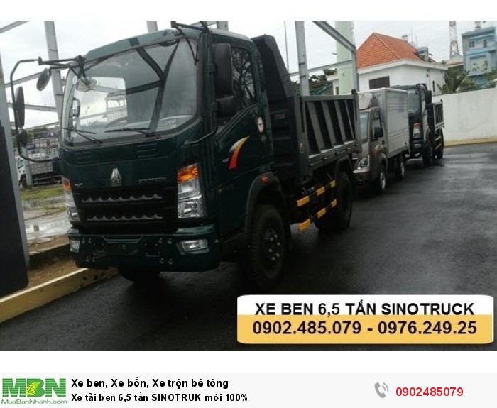 Xe ben 6t5 TMT Howo Sinotruk mới 100%