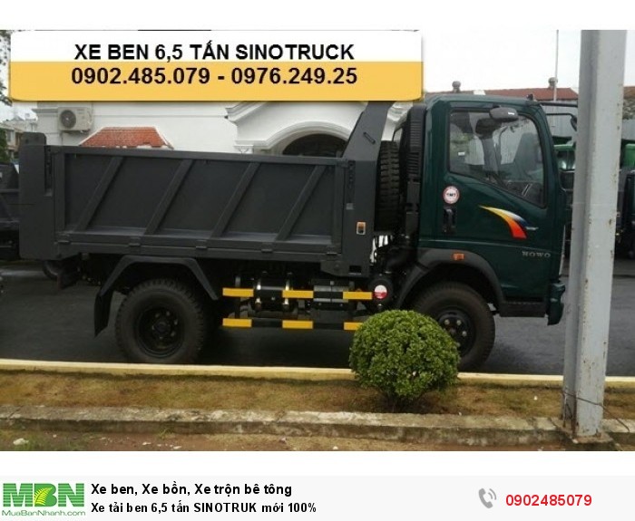 Xe ben 6t5 TMT Howo Sinotruk mới 100%