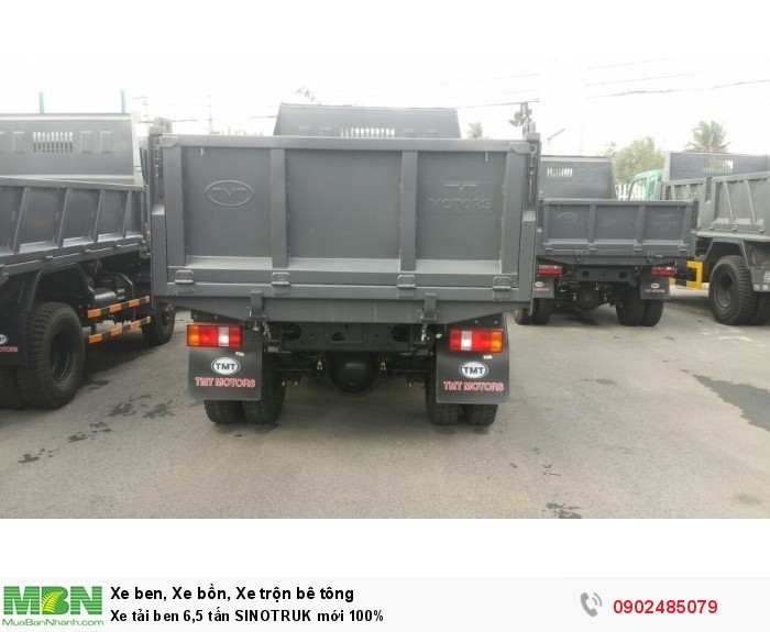 Xe ben 6t5 TMT Howo Sinotruk mới 100%