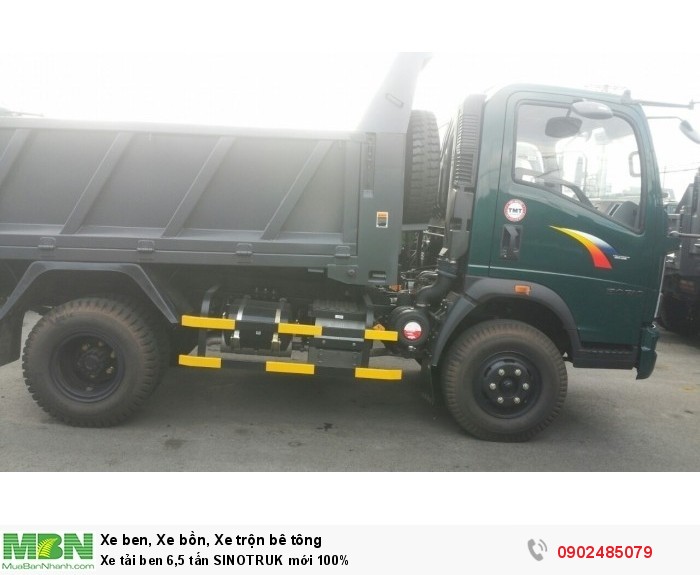 Xe ben 6t5 TMT Howo Sinotruk mới 100%