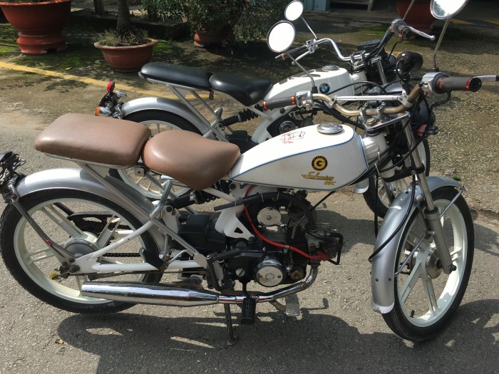 xe solowin, bán cặp xe solowin màu trắng sữa cực hiếm