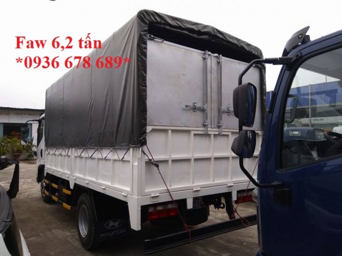 Xe tải Faw 6,2 tấn thùng dài 4,3M,chở nặng tốt,cabin hiện đại