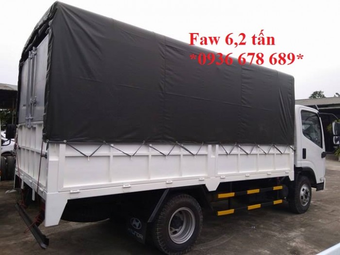 Xe tải Faw 6,2 tấn thùng dài 4,3M,chở nặng tốt,cabin hiện đại