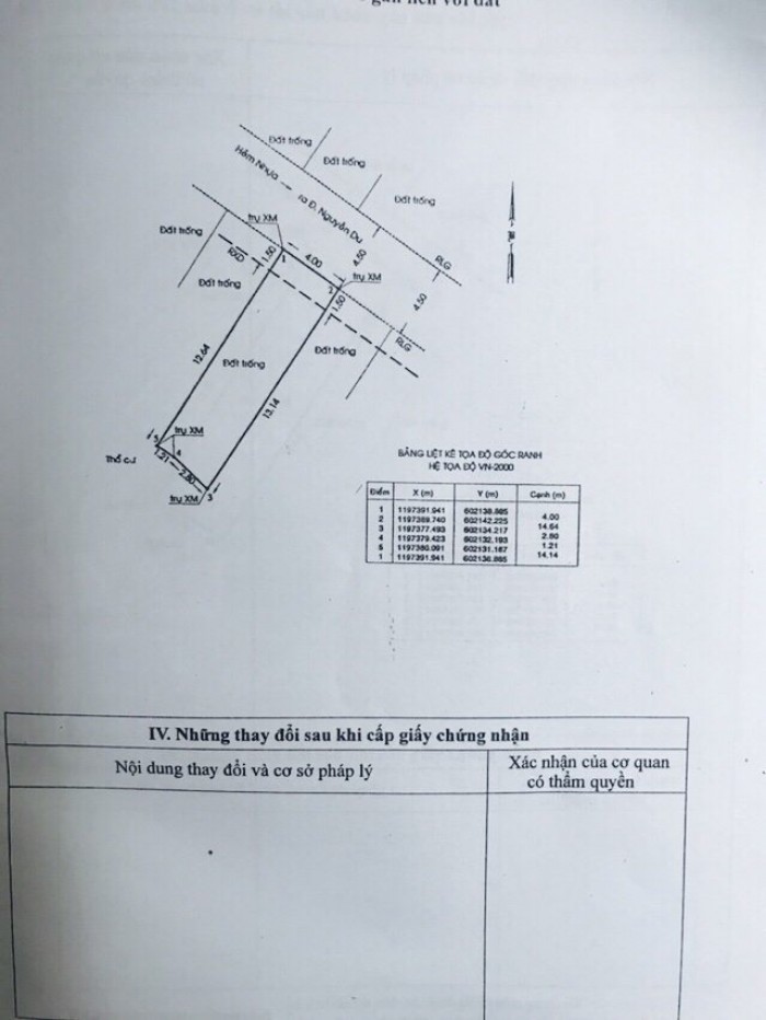 Bán Đất Thổ Cư Đường Nguyễn Du, Phường 7, quận Gò Vấp, 4 x 18,7m, giá 64 tr/m2