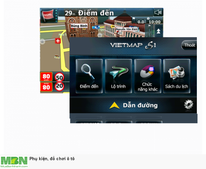 Thiết bị dẫn đường VIETMAP A45 Ghi Hình Trước Sau + Tặng Kèm Thẻ Nhớ - MSN388273 0