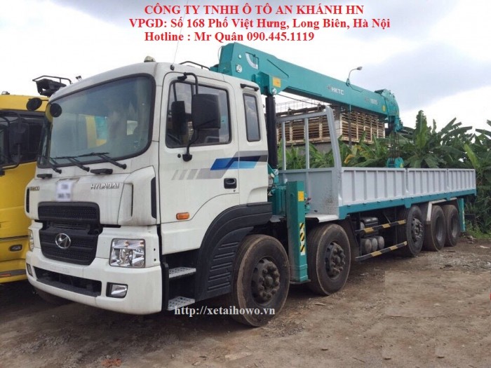 Xe tải HYUNDAI HD320 gắn cẩu HKTC 10 tấn