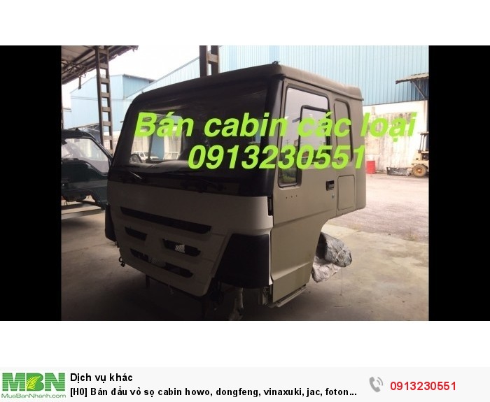 Bán đầu vỏ sọ cabin howo, dongfeng, vinaxuki, jac, foton auman, kia , huyndai, c&c, cuu long, ollin