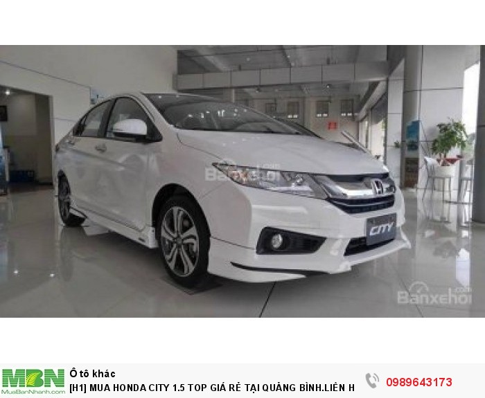 Mua Honda City 1.5 Top Giá Rẻ Tại Quảng Bình.