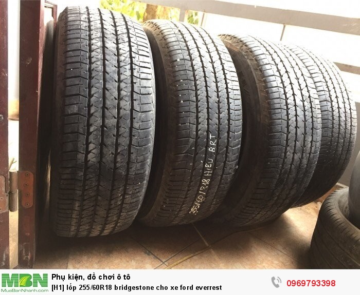 Lốp 255/60R18 bridgestone cho xe ford everrest