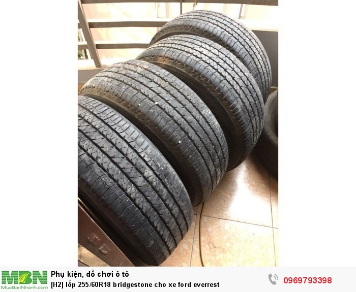 Lốp 255/60R18 bridgestone cho xe ford everrest