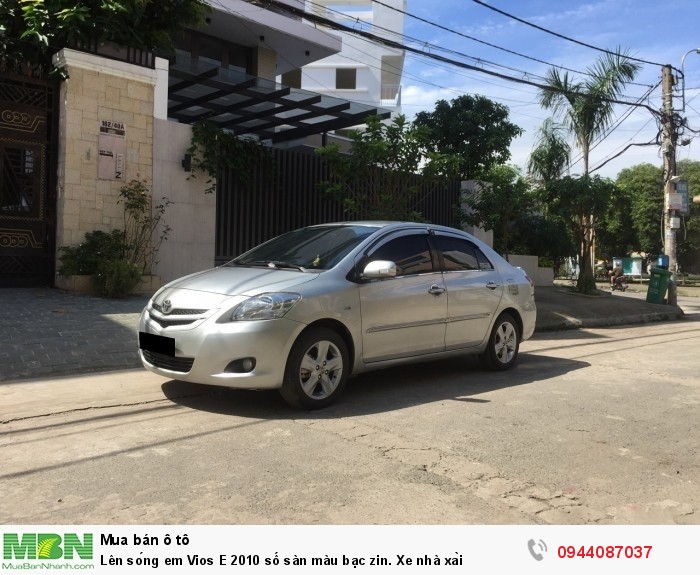 Lên sóng em Vios E 2010 số sàn màu bạc zin. Xe nhà xài