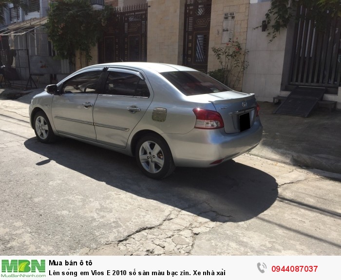 Lên sóng em Vios E 2010 số sàn màu bạc zin. Xe nhà xài