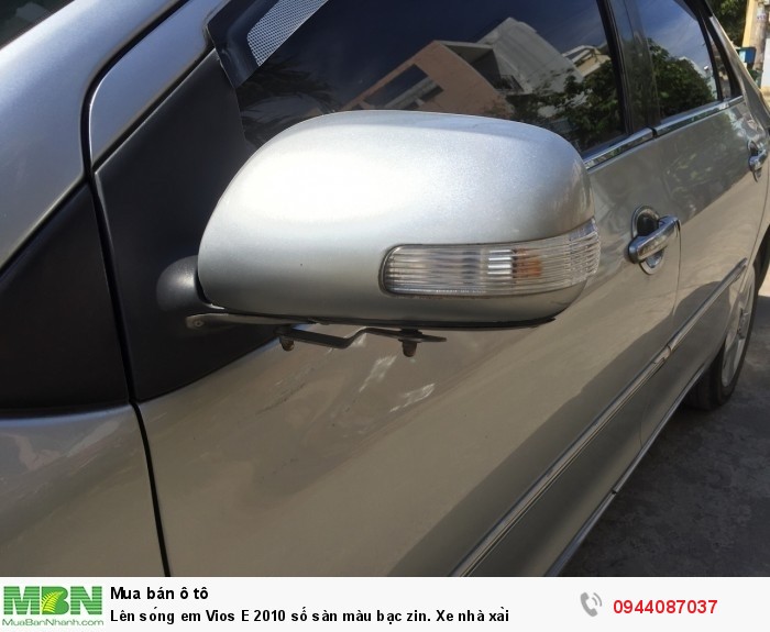 Lên sóng em Vios E 2010 số sàn màu bạc zin. Xe nhà xài