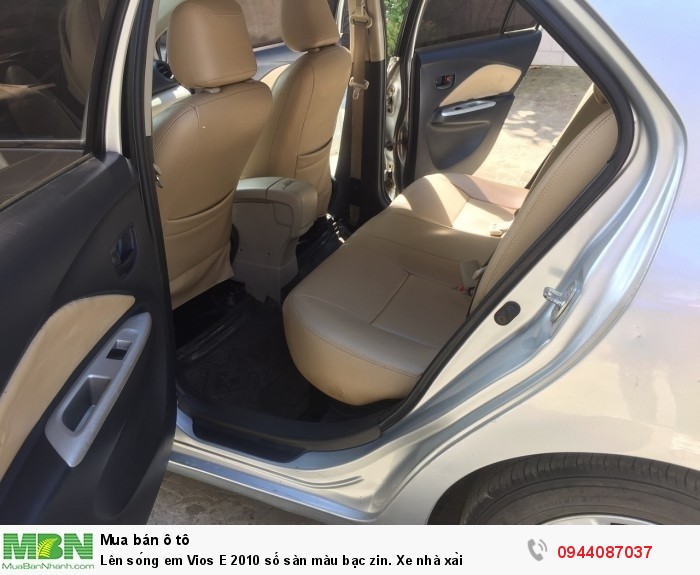 Lên sóng em Vios E 2010 số sàn màu bạc zin. Xe nhà xài