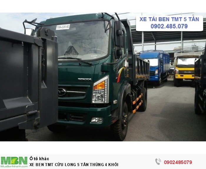 Xe Ben Tmt Cửu Long 5 Tấn Thùng 4 Khối|XE BEN