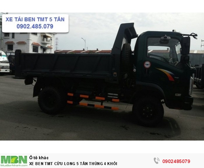 Xe Ben Tmt Cửu Long 5 Tấn Thùng 4 Khối|XE BEN