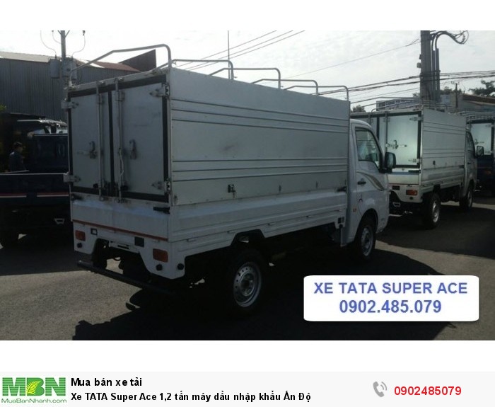 Xe TATA Super Ace 1,2 tấn máy dầu nhập khẩu Ấn Độ
