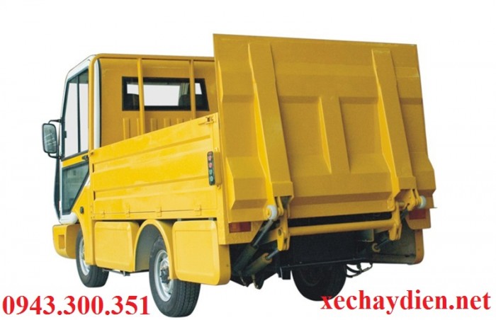 Xe điện chở hàng có bàn nâng