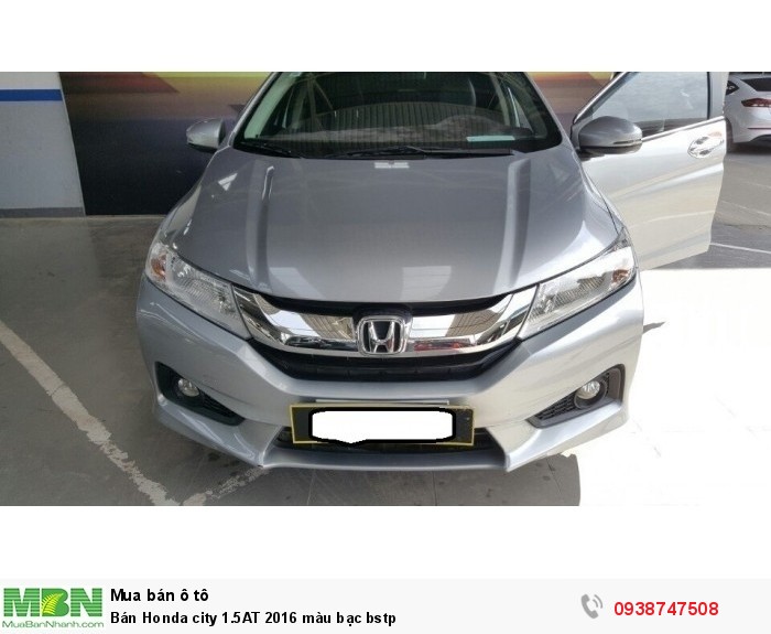 Bán Honda city 1.5AT 2016 màu bạc bstp