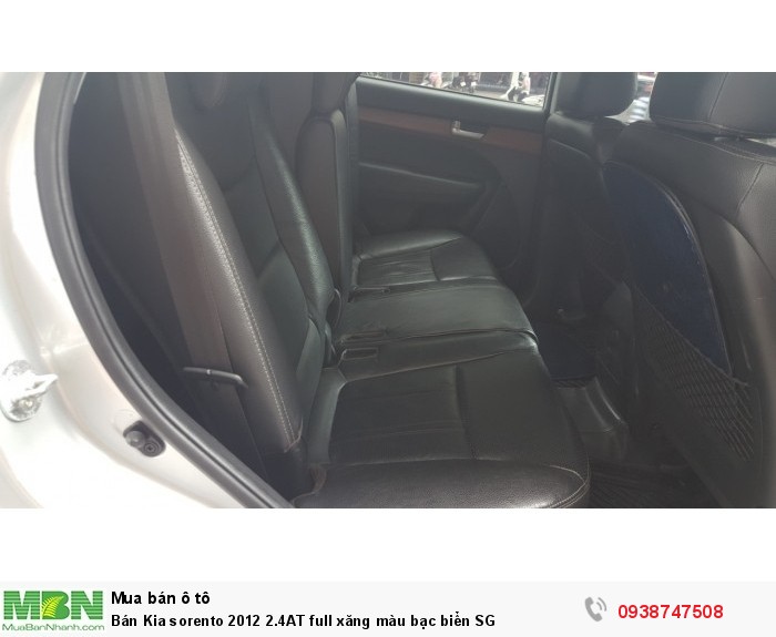 Bán Kia sorento 2012 2.4AT full xăng màu bạc biển SG