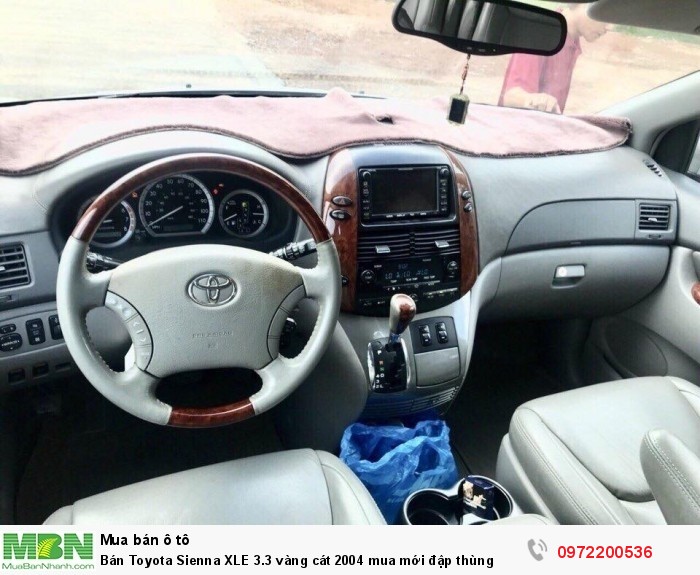 Bán Toyota Sienna XLE 3.3 vàng cát 2004 mua mới đập thùng
