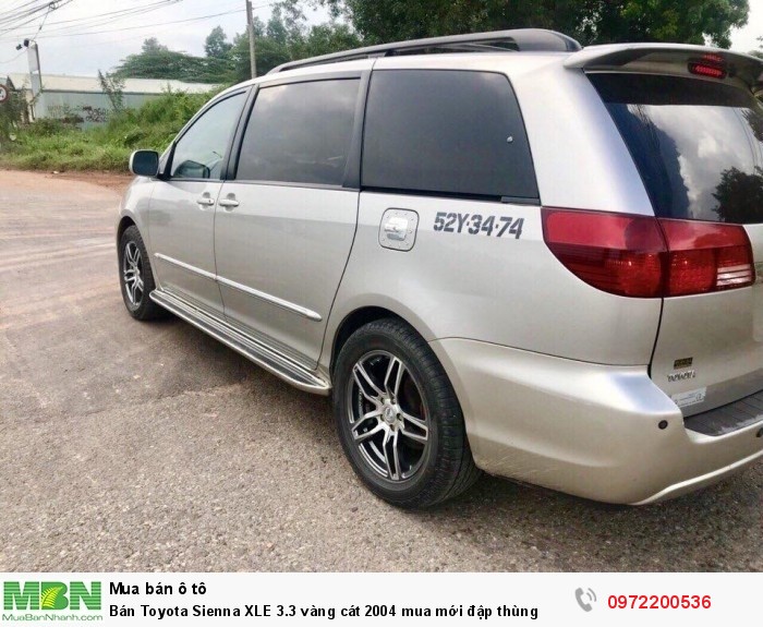 Bán Toyota Sienna XLE 3.3 vàng cát 2004 mua mới đập thùng