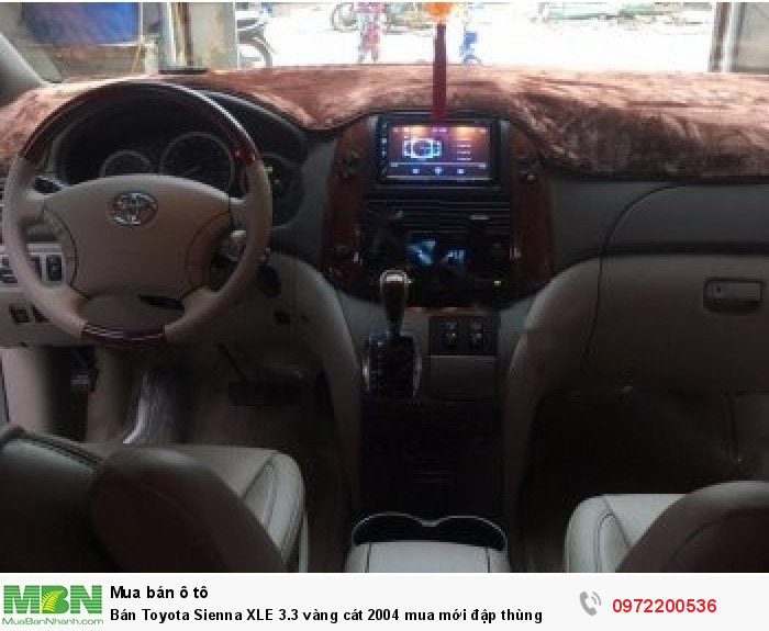 Bán Toyota Sienna XLE 3.3 vàng cát 2004 mua mới đập thùng