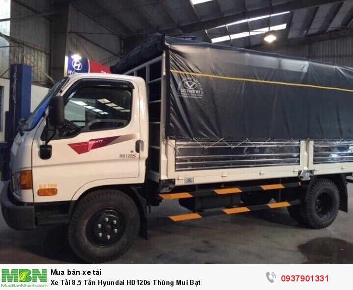 Xe Tải 8.5 Tấn Hyundai HD120s Thùng Mui Bạt