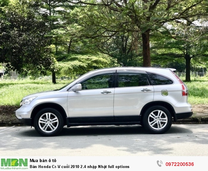 Bán Honda Cr-V cuối 2010 2.4 nhập Nhật full options