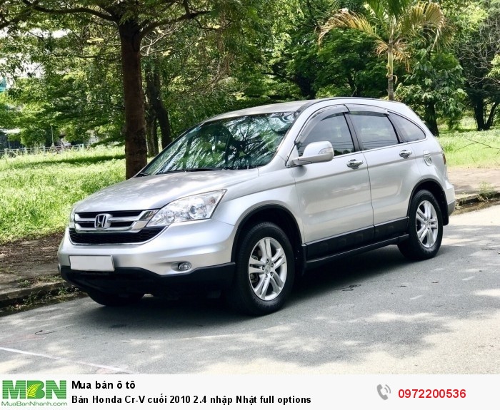 Bán Honda Cr-V cuối 2010 2.4 nhập Nhật full options