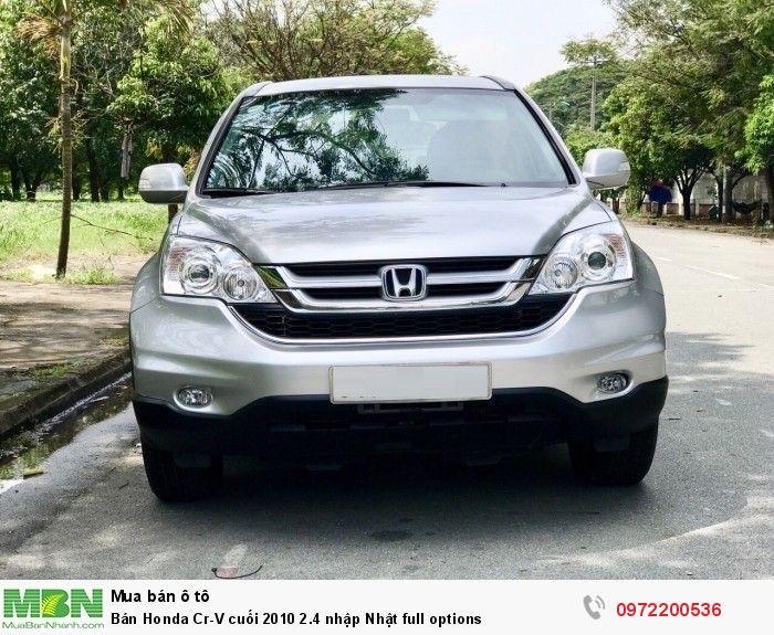 Bán Honda Cr-V cuối 2010 2.4 nhập Nhật full options