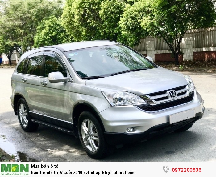 Bán Honda Cr-V cuối 2010 2.4 nhập Nhật full options