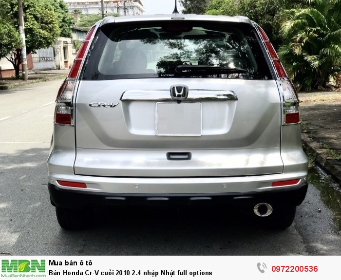 Bán Honda Cr-V cuối 2010 2.4 nhập Nhật full options