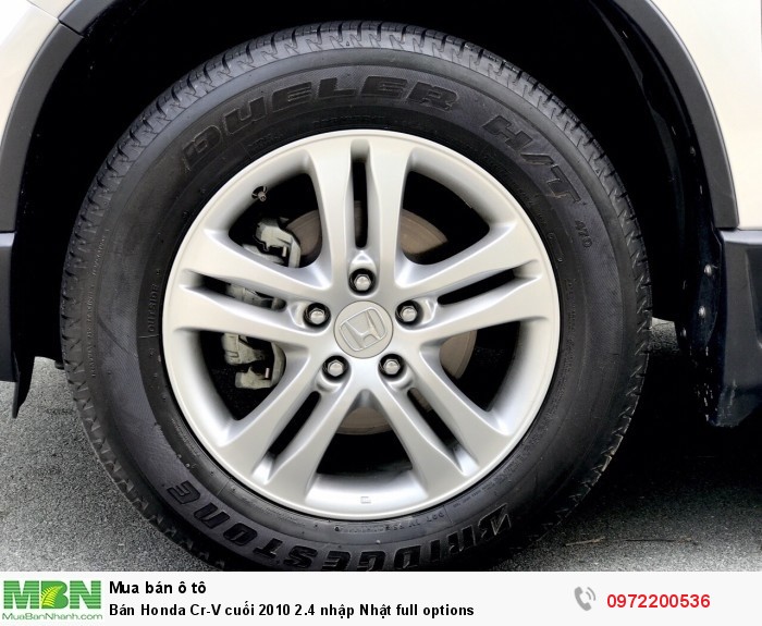 Bán Honda Cr-V cuối 2010 2.4 nhập Nhật full options