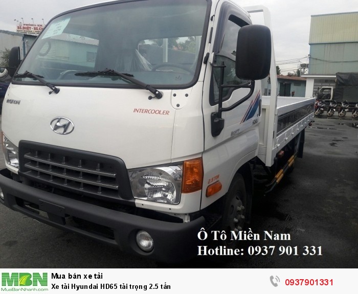Xe tải Hyundai HD65 tải trọng 2.5 tấn